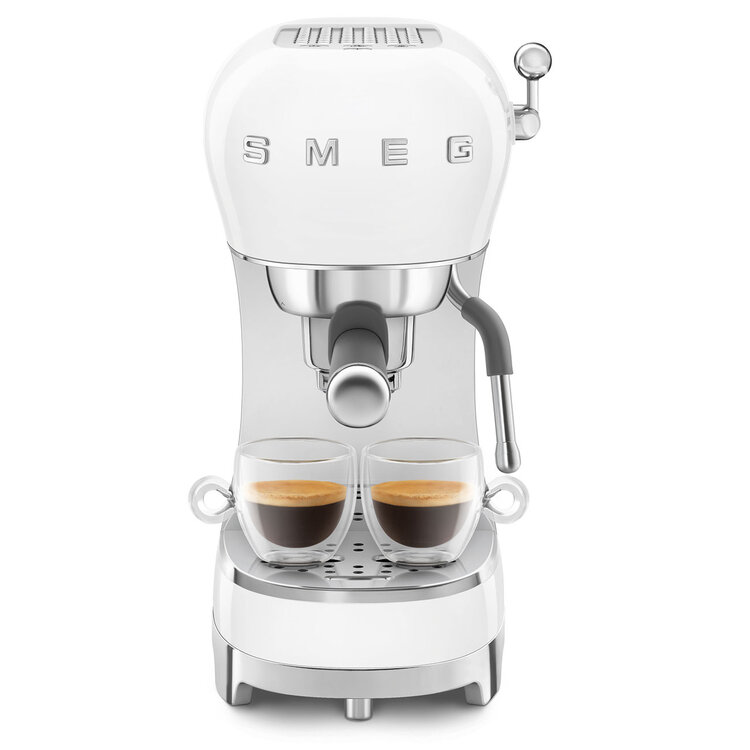 SMEG SMEG Espressomachine ECF02WHEU, wit