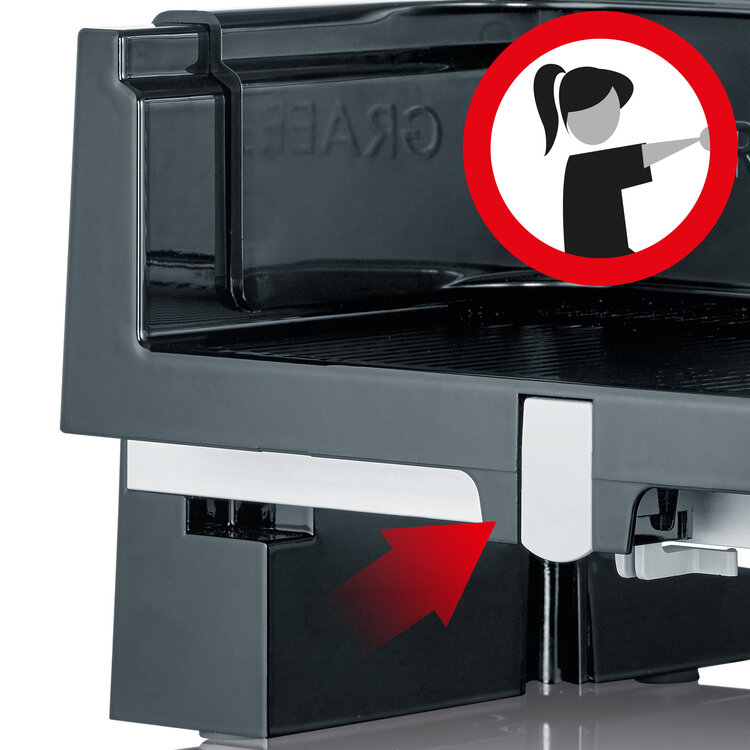 Graef Graef snijmachine Sliced Kitchen zwart, elektrisch, met voet