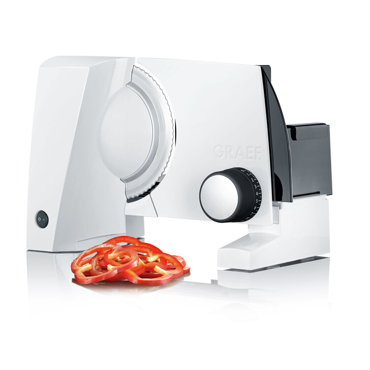 Graef Graef snijmachine Sliced Kitchen wit, elektrisch, met voet