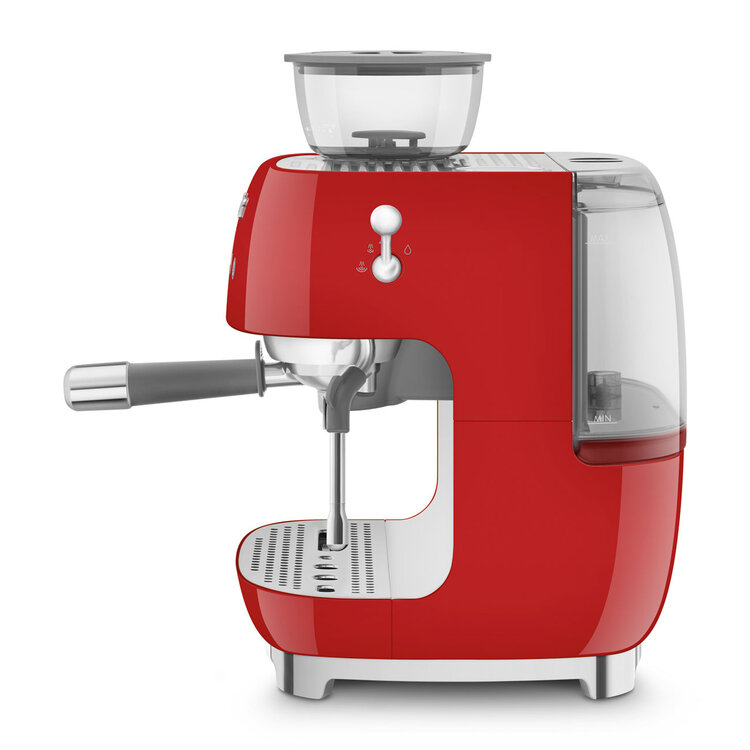 SMEG SMEG espressomachine rood, halfautomaat, EGF03RDEU