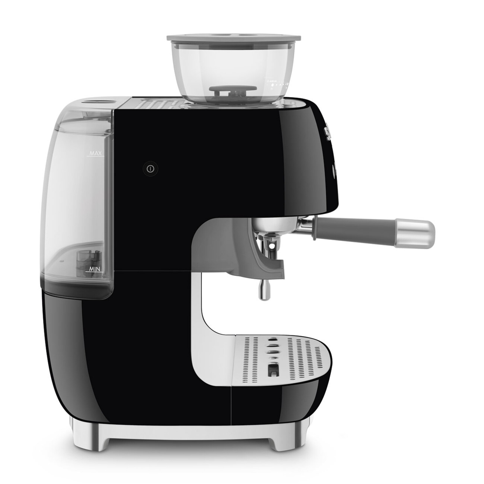SMEG SMEG espressomachine zwart, halfautomaat, EGF03BLEU