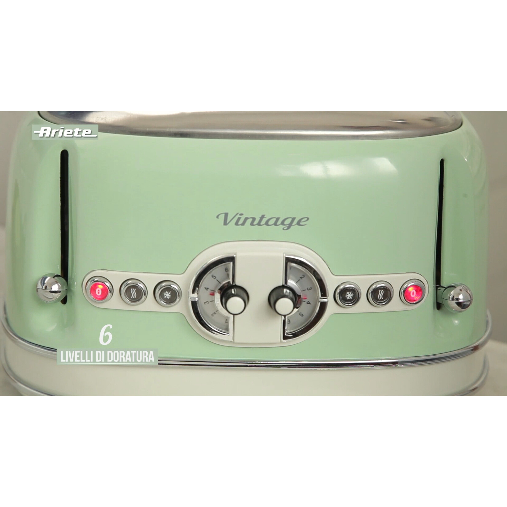 Ariete Ariete Broodrooster Vintage 4-slots, groen