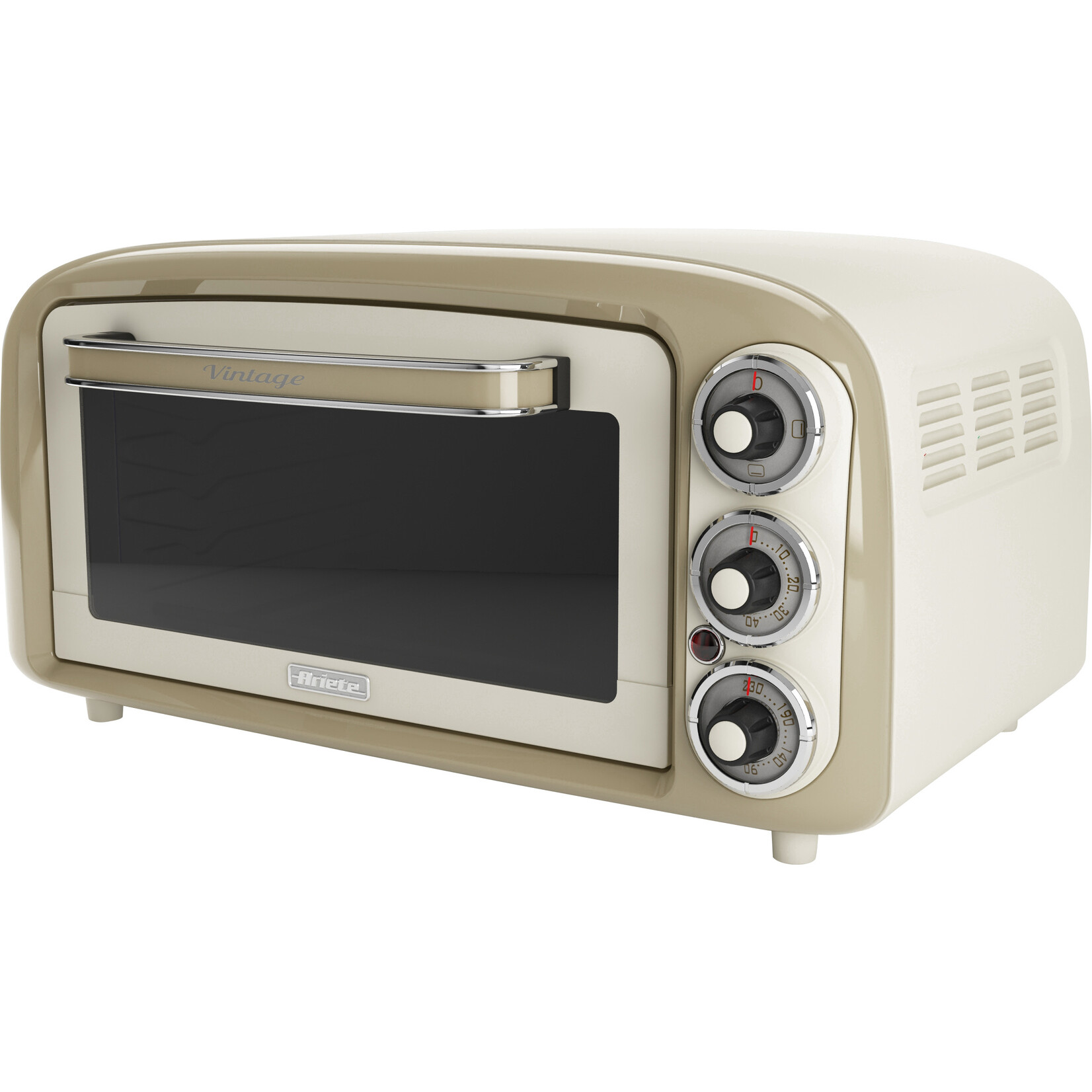 Ariete Ariete Mini Oven vintage beige, elektrisch, tot 230 graden