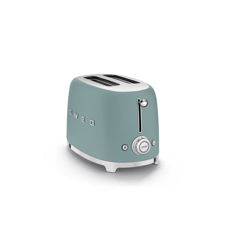 SMEG SMEG Broodrooster, 2-slots Emerald Green, TSF01EGMEU