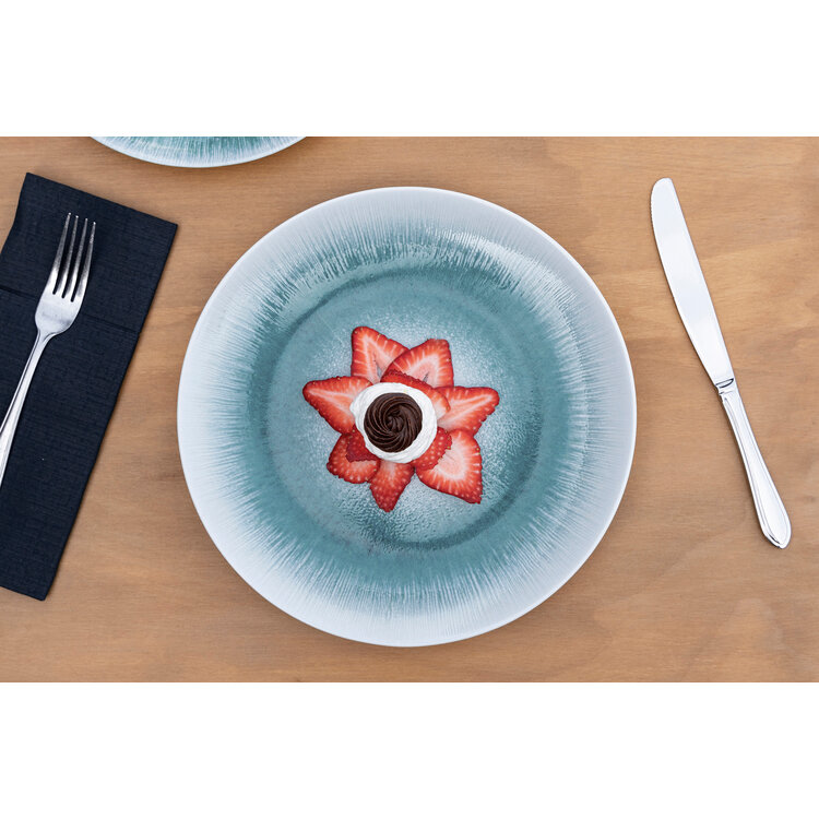 Hazel & Bos Hazel & Bos Juntos azul dinerbord, 27 cm, set van 6, porselein