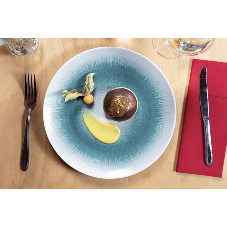 Hazel & Bos Hazel & Bos Juntos azul dinerbord, 27 cm, set van 6, porselein