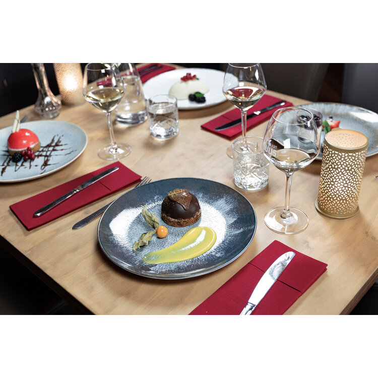 Hazel & Bos Hazel & Bos Juntos concreto dinerbord, 27 cm, set van 6, porselein