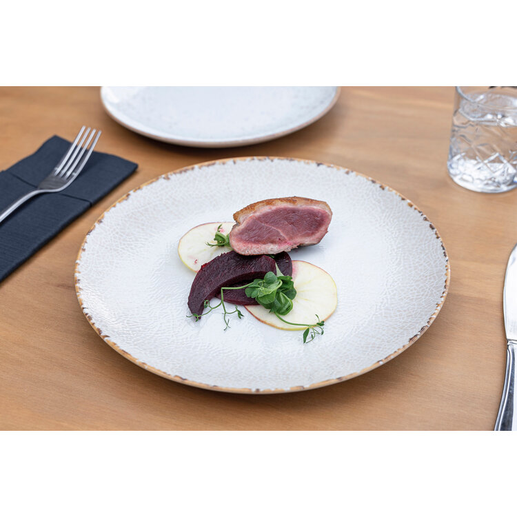 Hazel & Bos Hazel & Bos Juntos artesanal dinerbord, 27 cm, set van 6, porselein