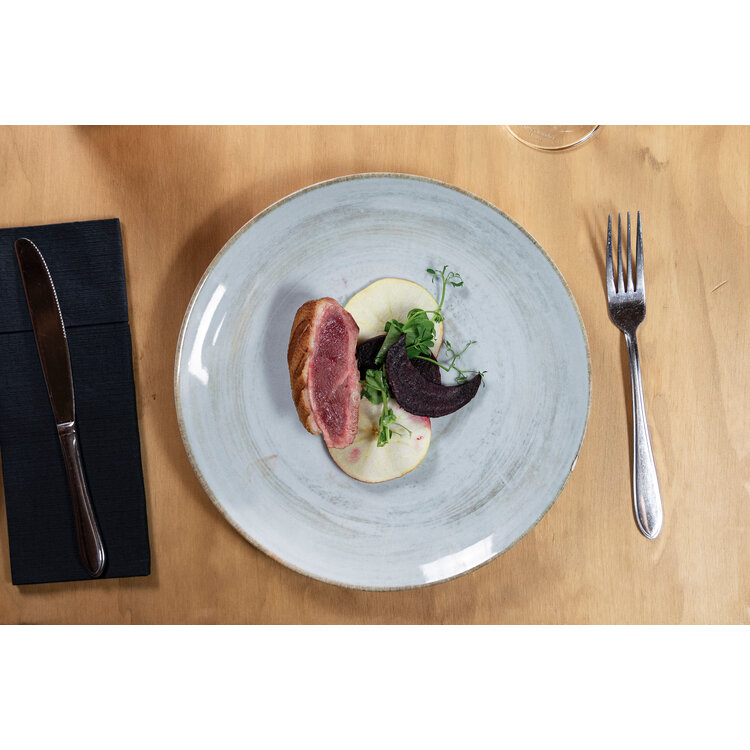 Hazel & Bos Hazel & Bos Juntos madera ontbijtbord, 24 cm, set van 6, porselein