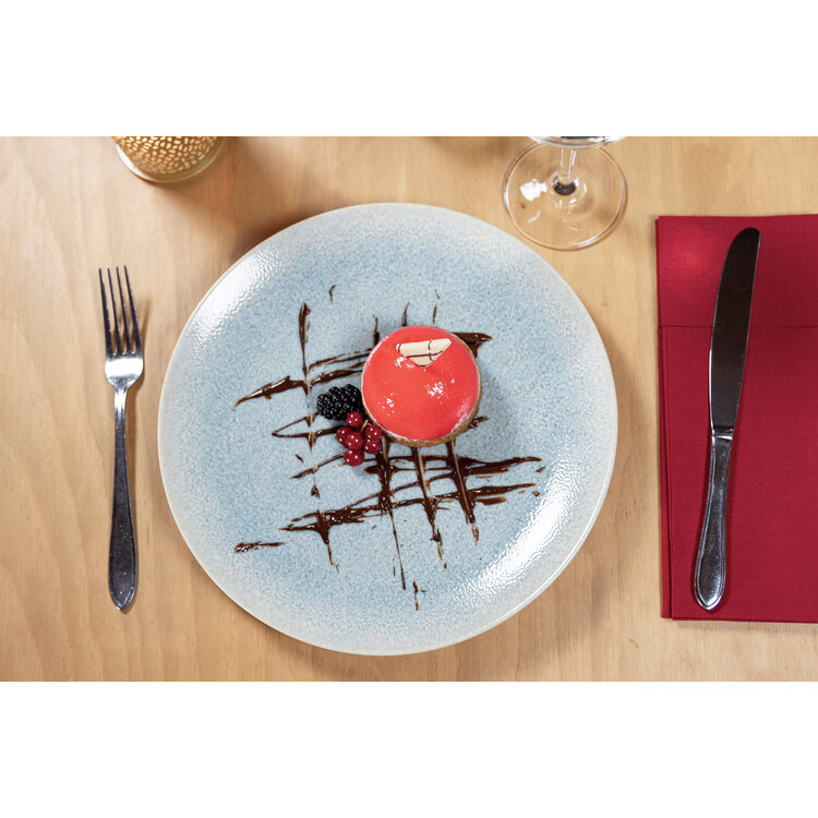 Hazel & Bos Hazel & Bos Juntos granulado pastel ontbijtbord, 24 cm, set van 6, porselein