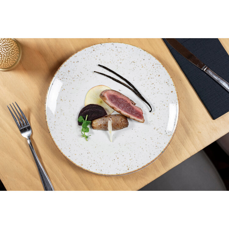 Hazel & Bos Hazel & Bos Juntos picadas ontbijtbord, 24 cm, set van 6, porselein