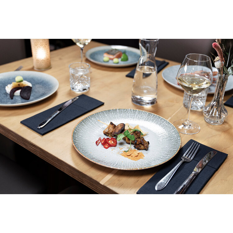 Hazel & Bos Hazel & Bos Juntos grietas dinerbord, 27 cm, set van 6, porselein