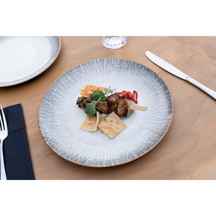 Hazel & Bos Hazel & Bos Juntos grietas dinerbord, 27 cm, set van 6, porselein