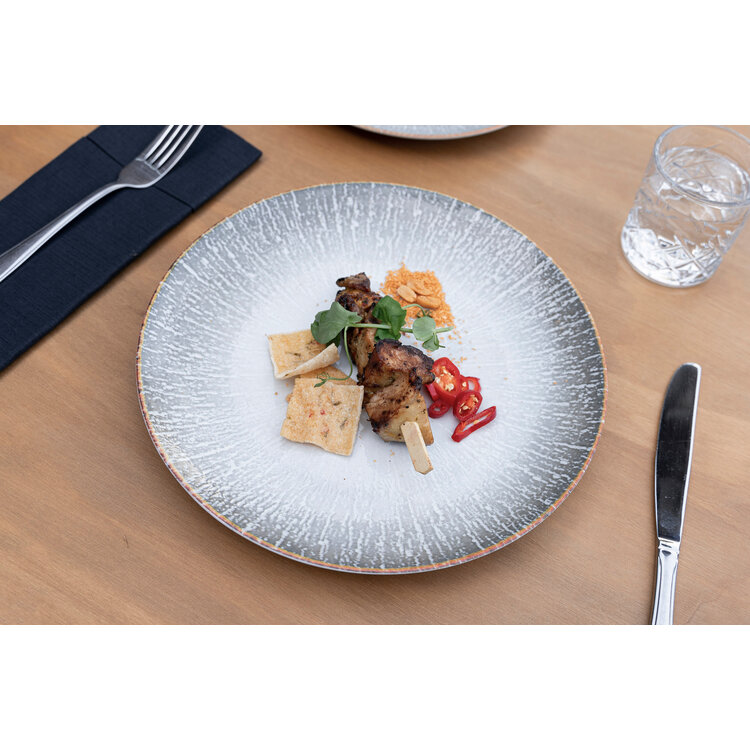 Hazel & Bos Hazel & Bos Juntos grietas dinerbord, 27 cm, set van 6, porselein