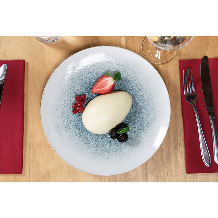 Hazel & Bos Hazel & Bos Juntos reactivo ontbijtbord, 24 cm, set van 6, porselein