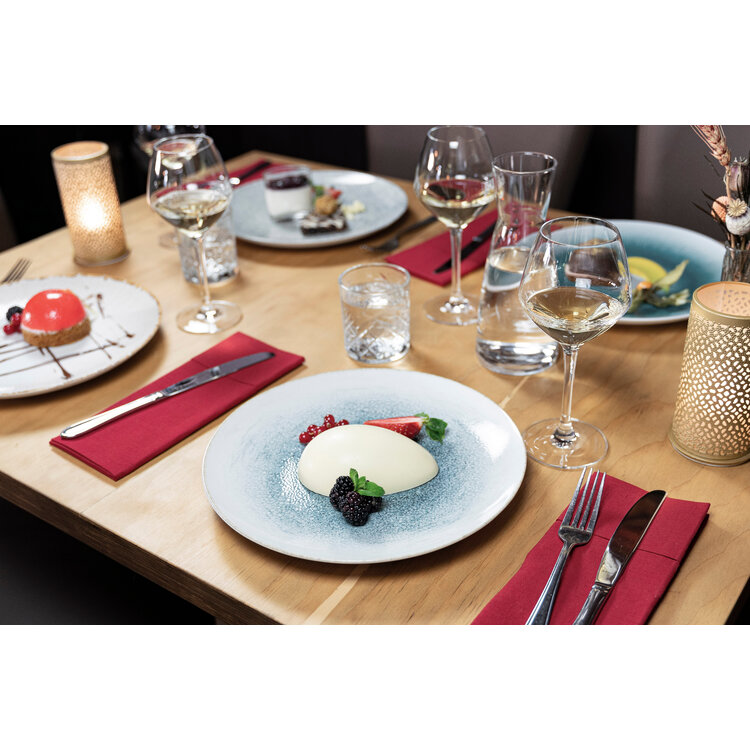 Hazel & Bos Hazel & Bos Juntos reactivo ontbijtbord, 24 cm, set van 6, porselein