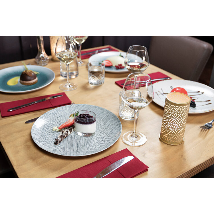 Hazel & Bos Hazel & Bos Juntos grano ontbijtbord, 24 cm, set van 6, porselein