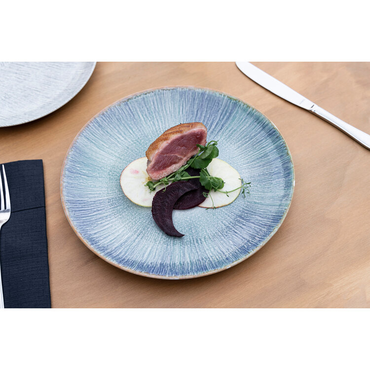 Hazel & Bos Hazel & Bos Juntos esmeralda ontbijtbord, 24 cm, set van 6, porselein