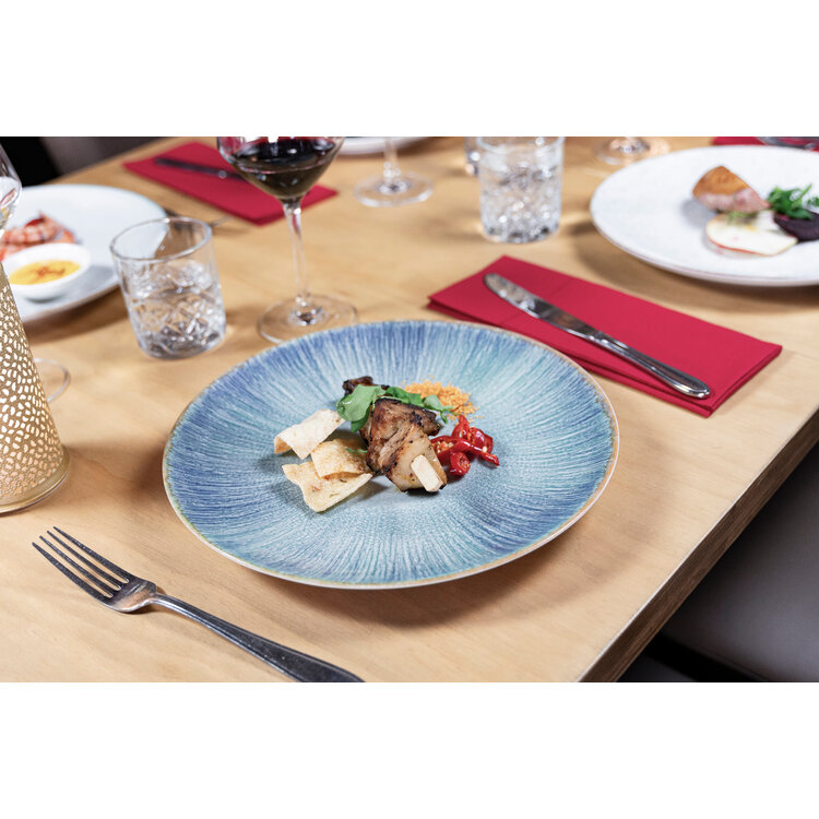 Hazel & Bos Hazel & Bos Juntos esmeralda dinerbord, 27 cm, set van 6, porselein