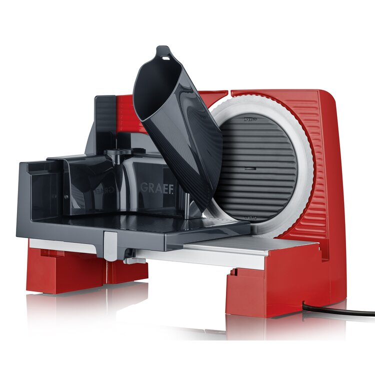 Graef Graef snijmachine Sliced Kitchen rood, elektrisch, met voet
