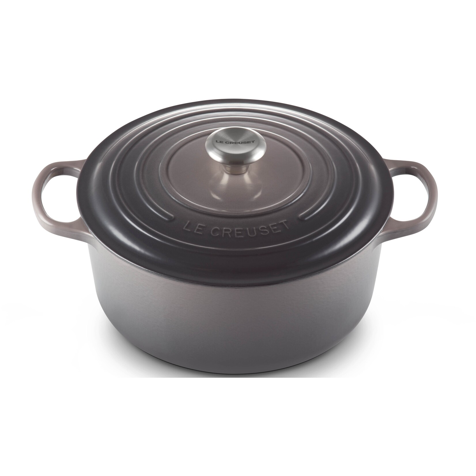 Le Creuset Le Creuset gietijzeren ronde braadpan flint, 24 cm, 4,2 l