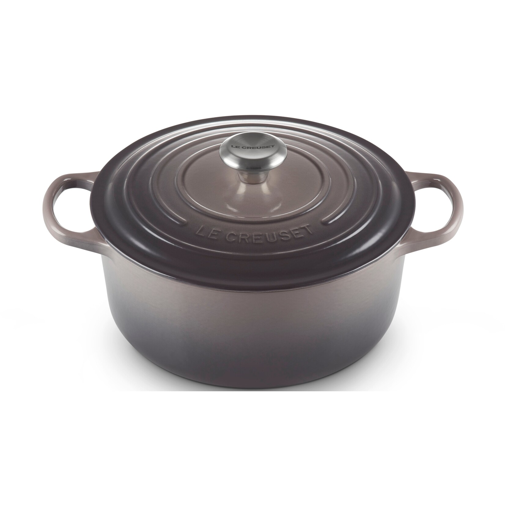 Le Creuset Le Creuset gietijzeren ronde braadpan flint, 26 cm, 5,3 l