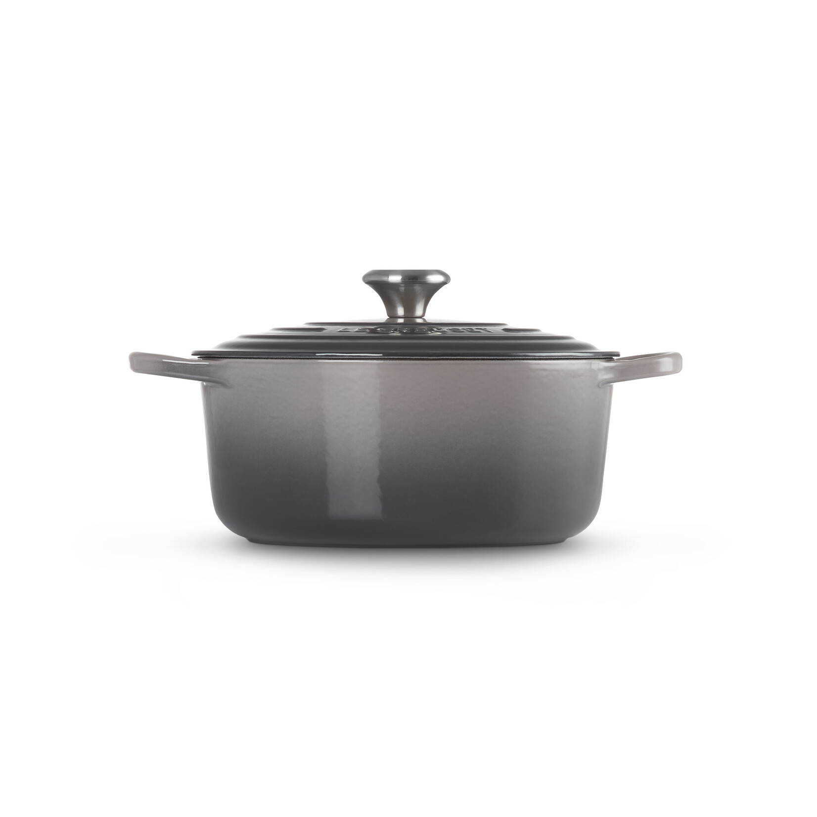 Le Creuset Le Creuset gietijzeren ronde braadpan flint, 26 cm, 5,3 l