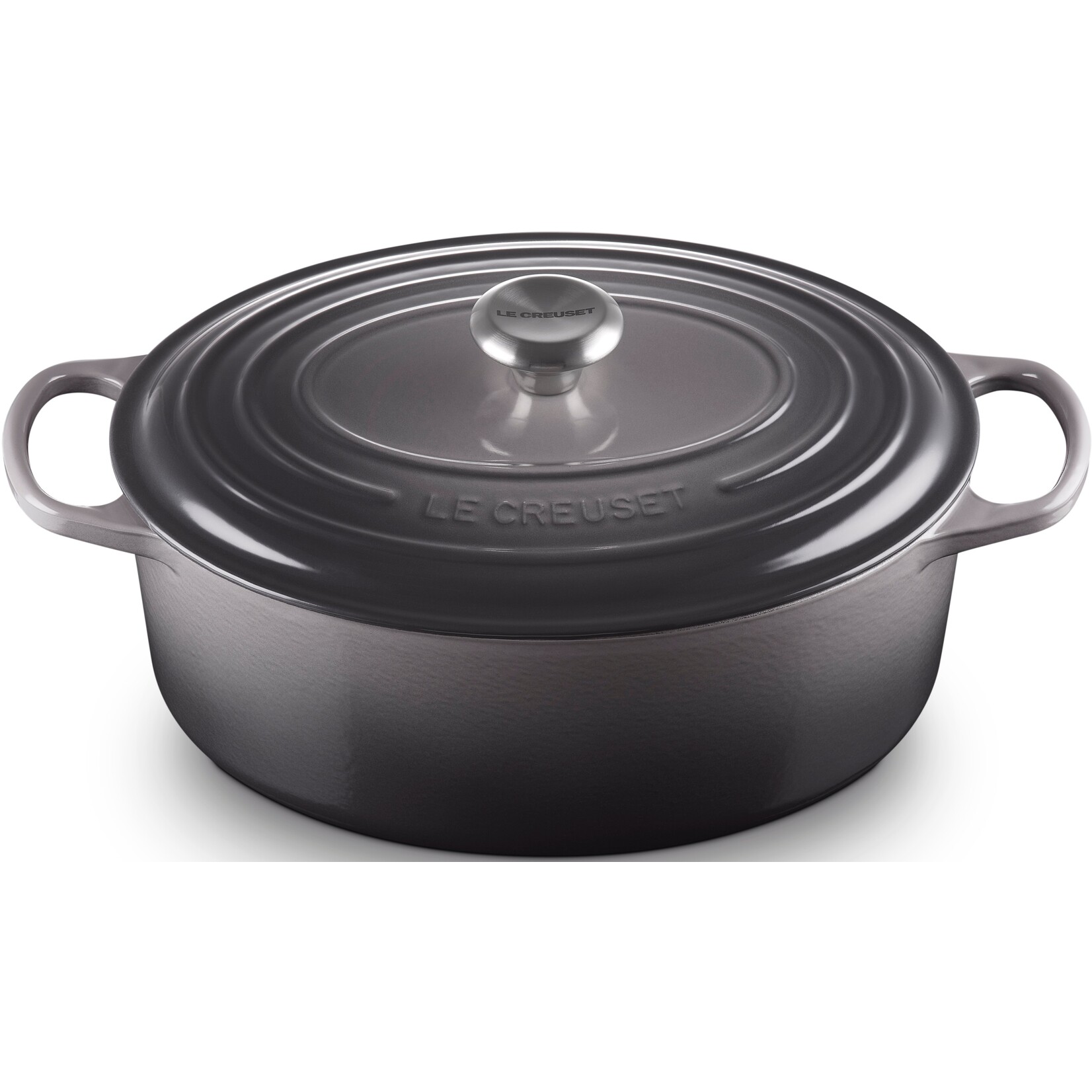 Le Creuset Le Creuset gietijzeren ovale braadpan flint, 31 cm, 6,3 l