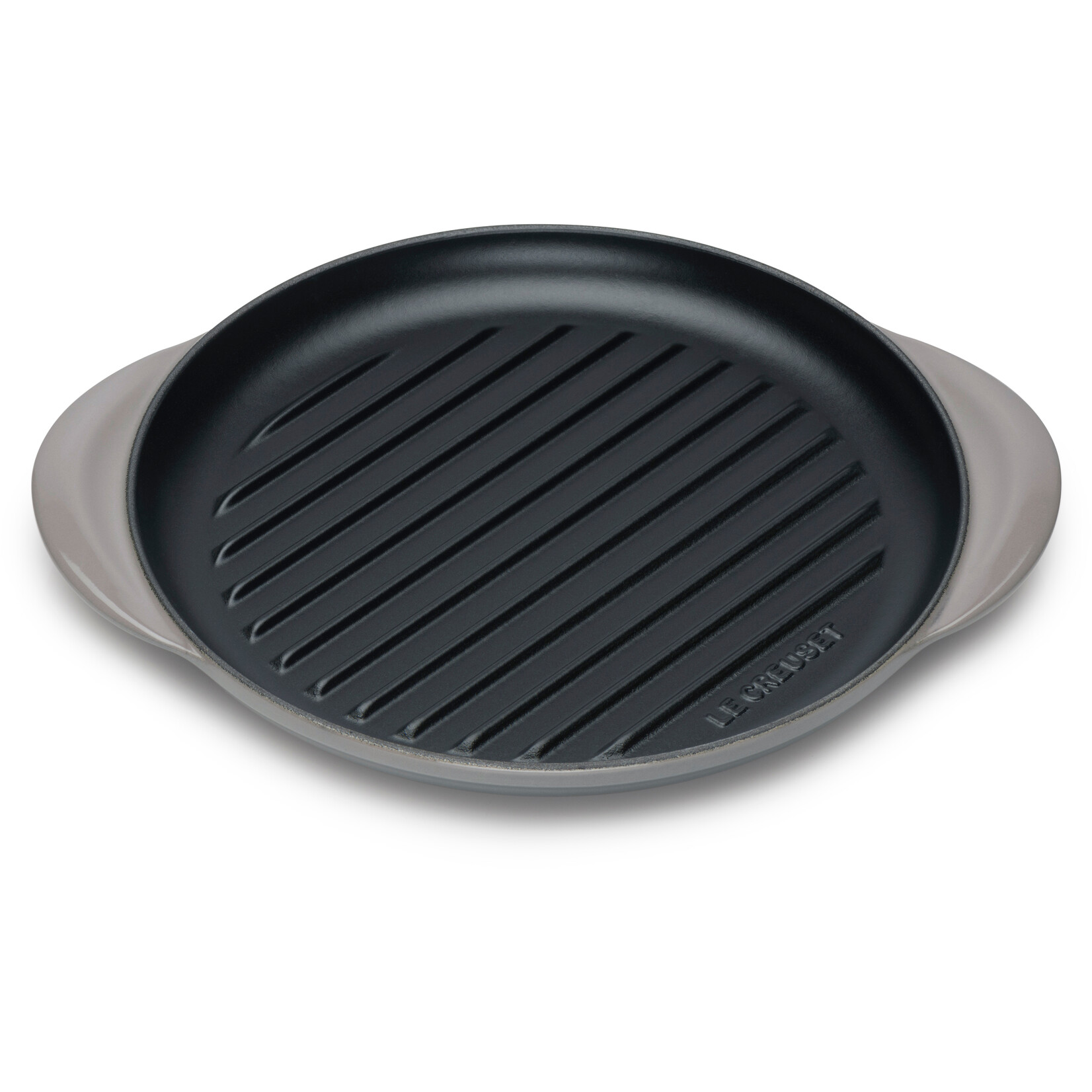 Le Creuset Le Creuset gietijzeren grillplaat flint, 25 cm, rond