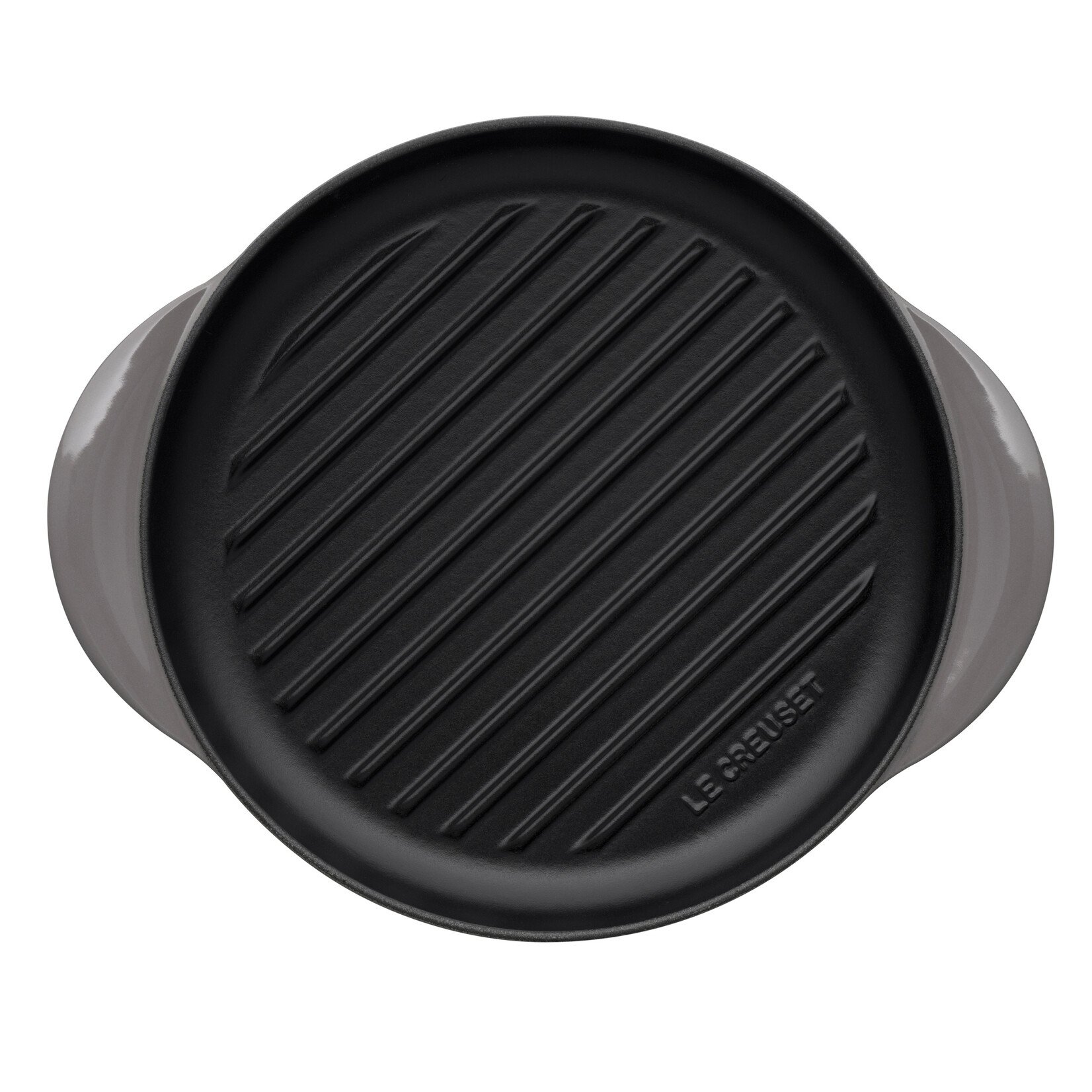 Le Creuset Le Creuset gietijzeren grillplaat flint, 25 cm, rond