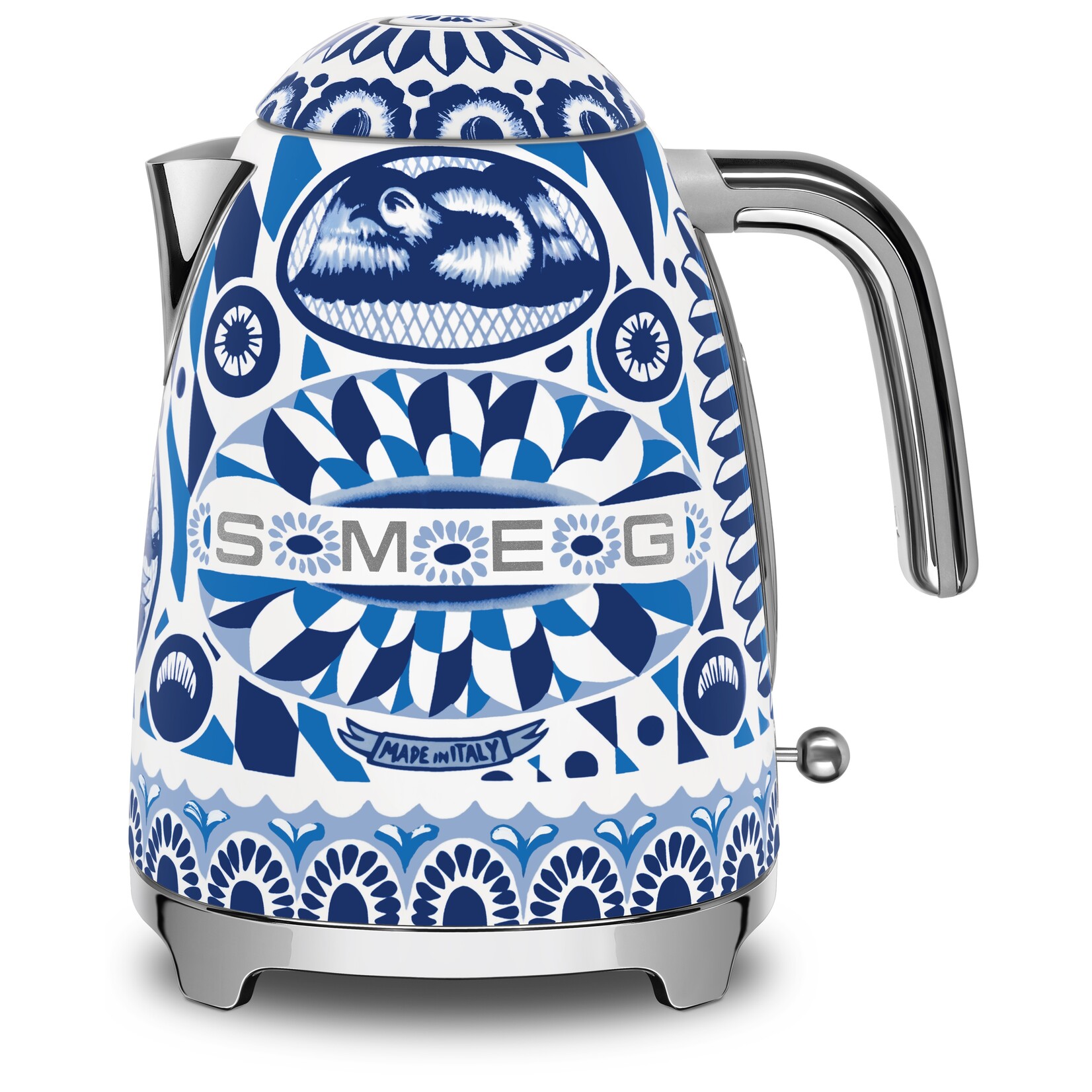 SMEG SMEG Dolce & Gabbana Waterkoker KLF03DGBEU, 1,7 liter, Blu Mediterraneo