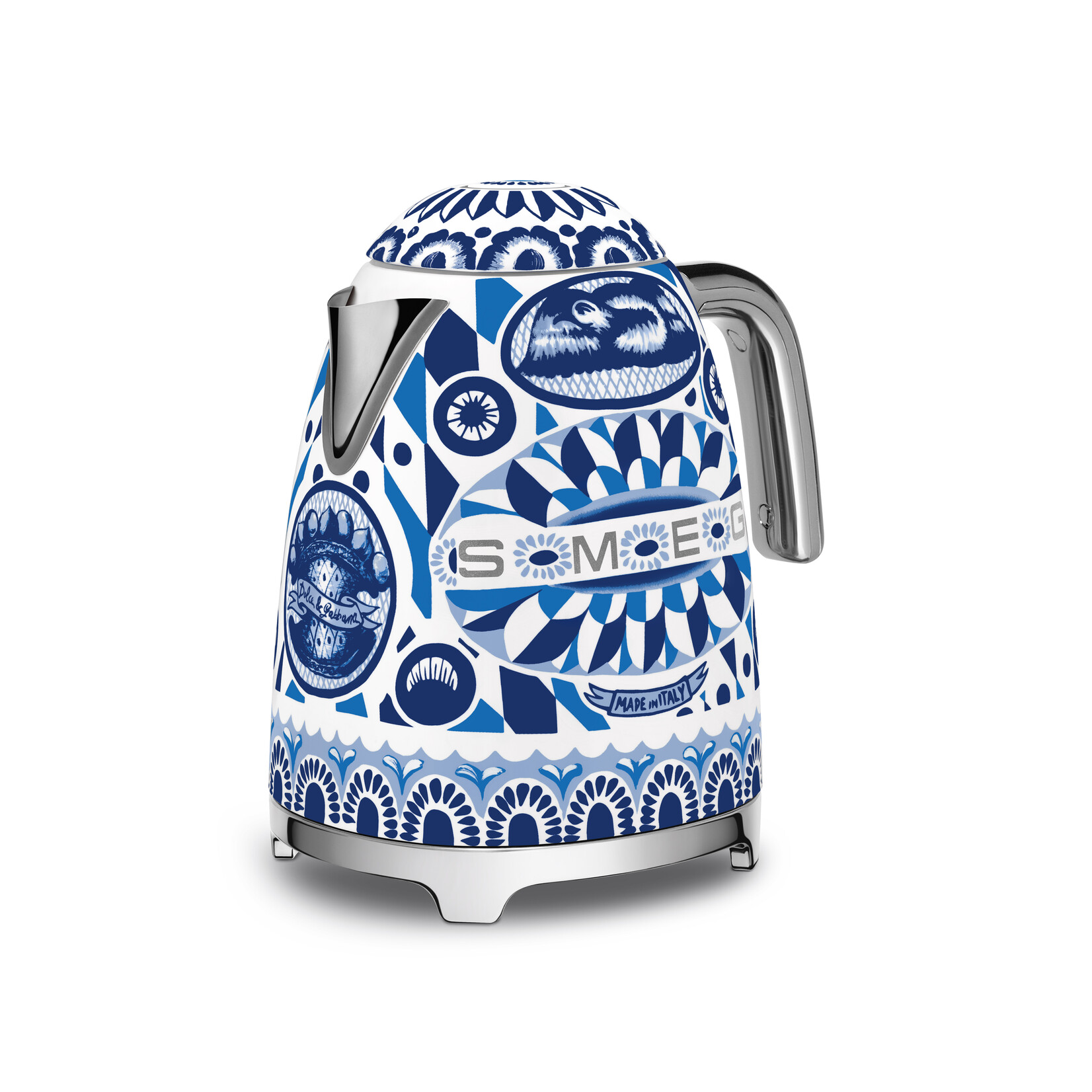 SMEG SMEG Dolce & Gabbana Waterkoker KLF03DGBEU, 1,7 liter, Blu Mediterraneo