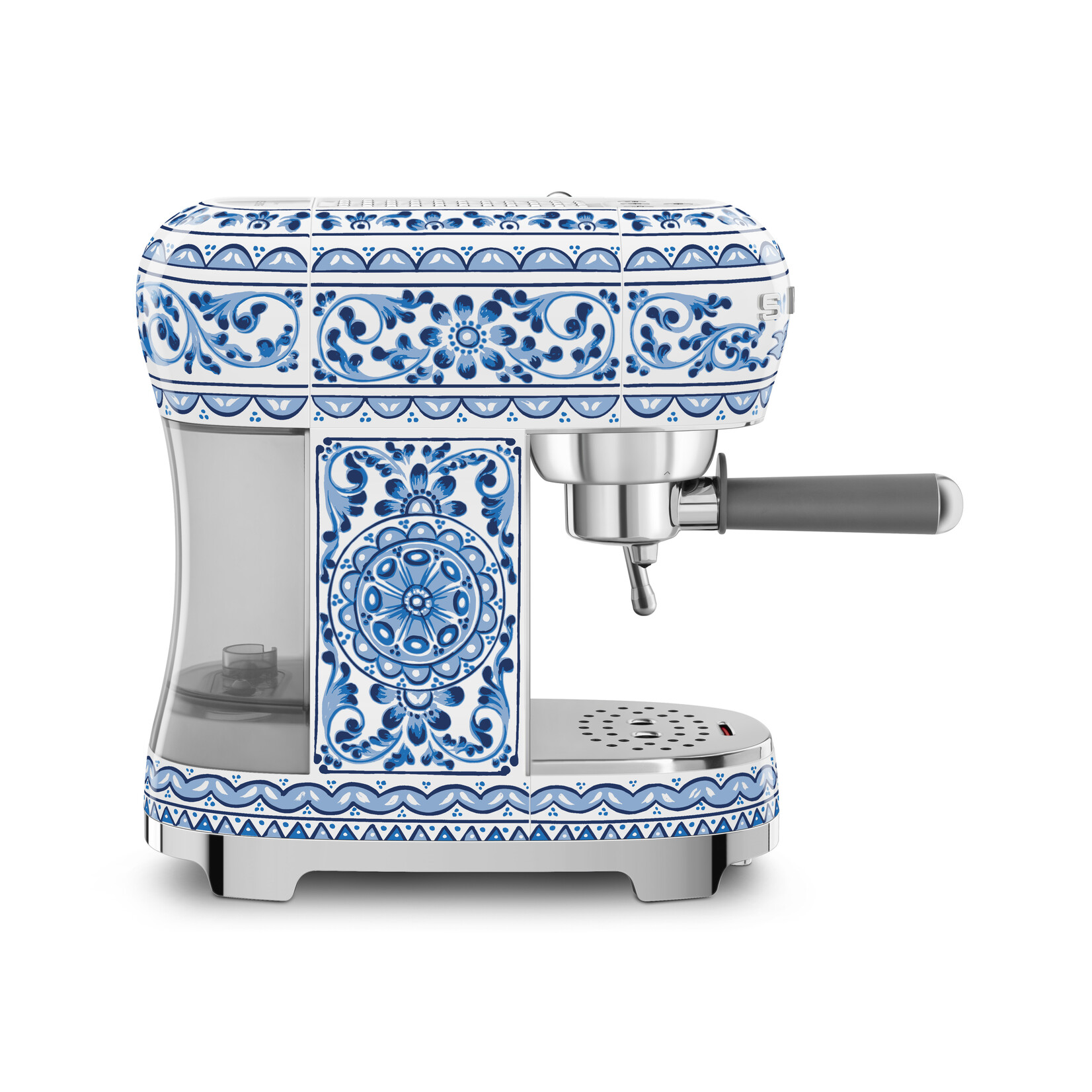 SMEG SMEG Dolce & Gabbana Espressomachine ECF02DGBEU, Blu Mediterraneo