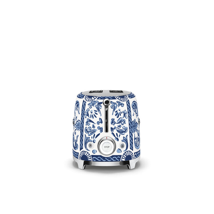 SMEG SMEG Dolce & Gabbana Broodrooster TSF01DGBEU, 2-slots, Blu Mediterraneo