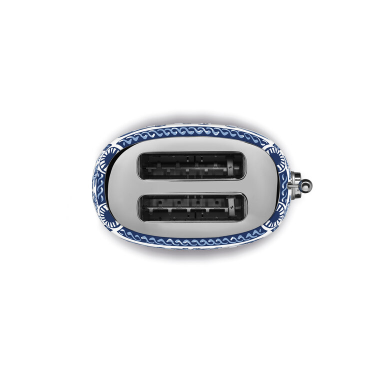 SMEG SMEG Dolce & Gabbana Broodrooster TSF01DGBEU, 2-slots, Blu Mediterraneo