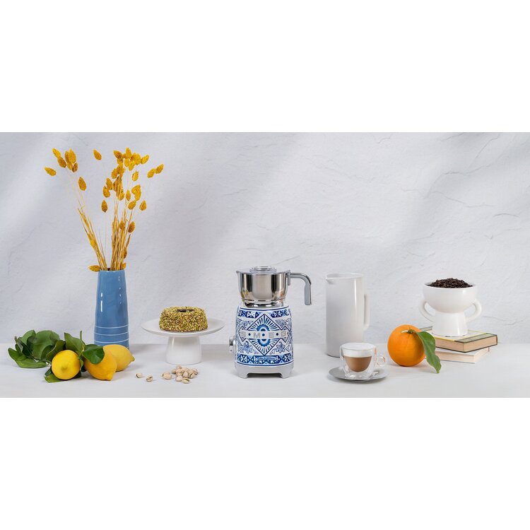 SMEG SMEG Dolce & Gabbana Melkopschuimer MFF01DGBEU, Blu Mediterraneo