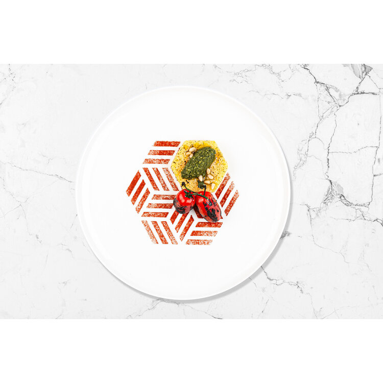 Plate-it Plate-it Garneerringen Hexagon 4-delige set, met pusher