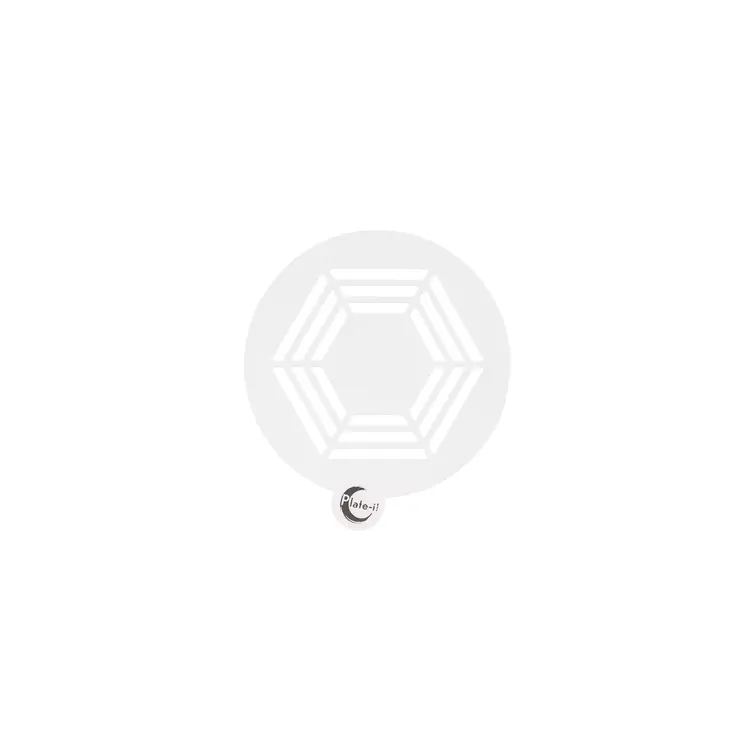 Plate-it Plate-it PP Stencils Hexagon