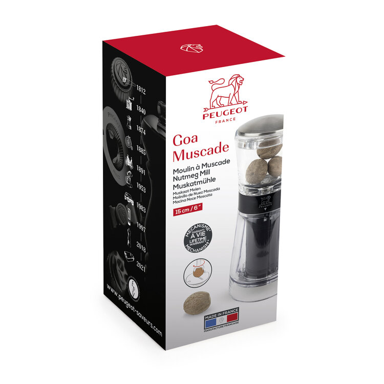 Peugeot Peugeot Goa muskaatmolen 15 cm, transparant