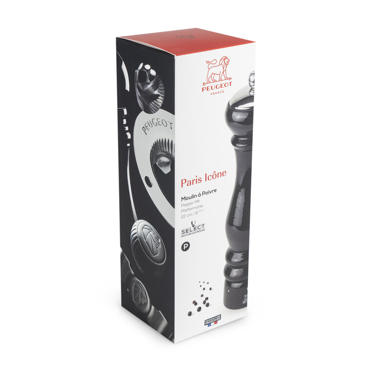 Peugeot Peugeot Paris Icone pepermolen 22 cm, zwart, beukenhout, u'Select