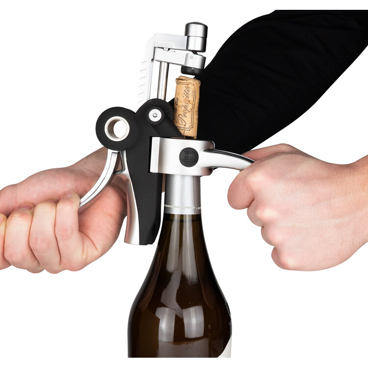 Peugeot Peugeot Baltaz kurkentrekker 14 cm, hefboom en dopsnijder, chroom/zwart