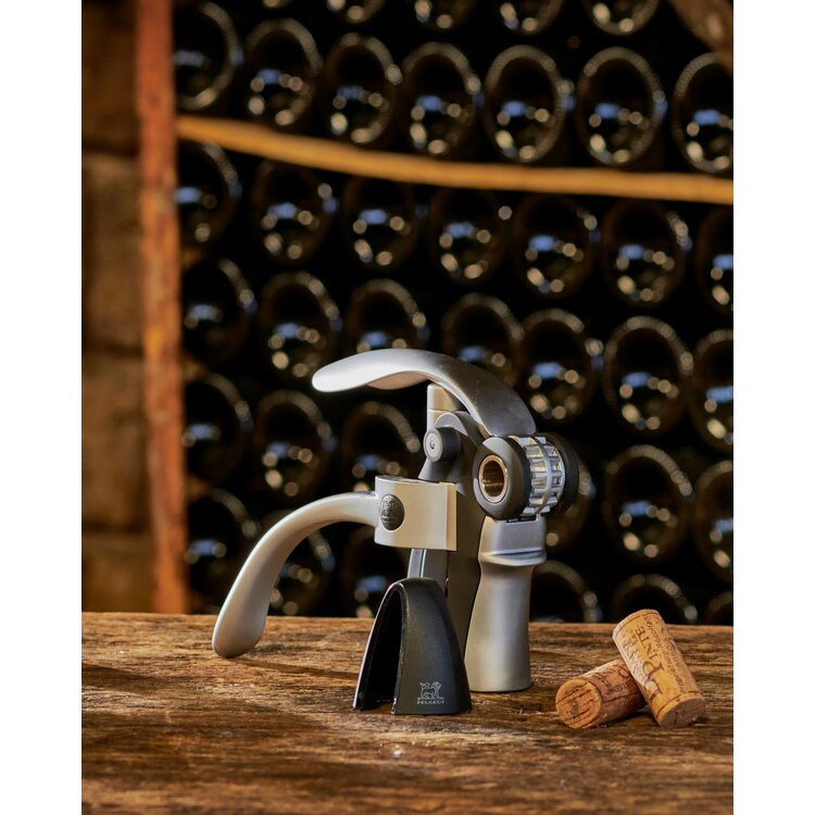 Peugeot Peugeot Baltaz kurkentrekker 14 cm, hefboom en dopsnijder, chroom/zwart