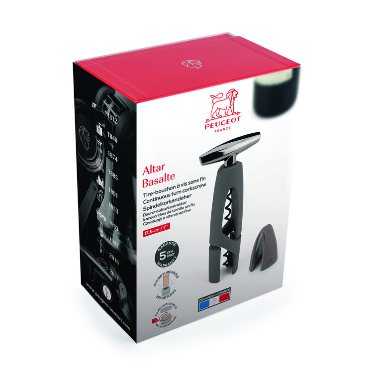 Peugeot Peugeot Altar kurkentrekker 17 cm, wormschroef en dopsnijder, basalt