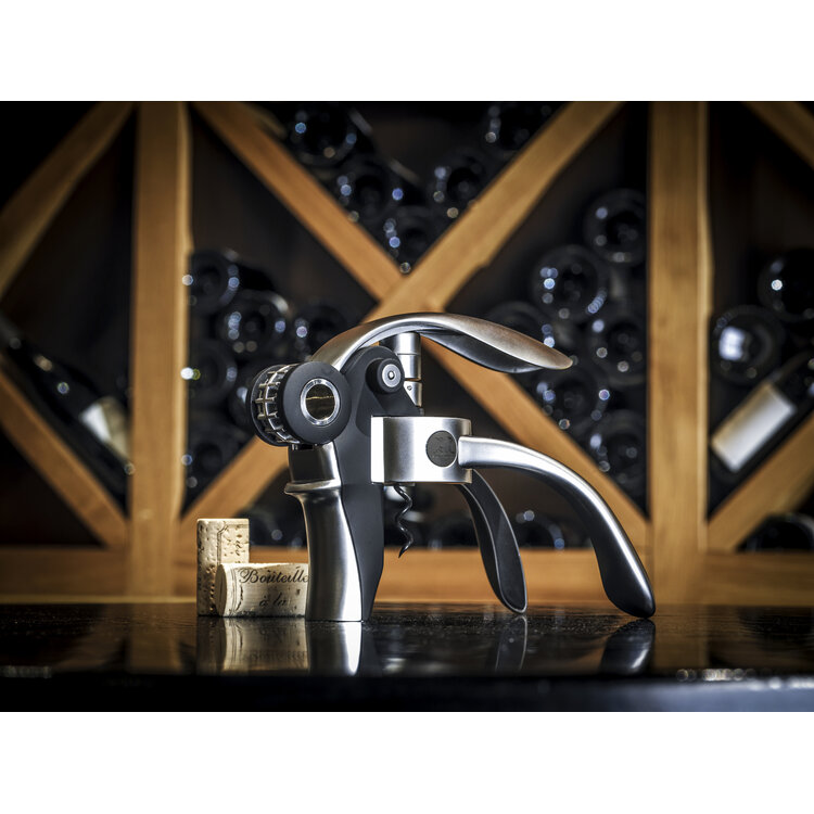 Peugeot Peugeot Baltaz kurkentrekker 14 cm, hefboom en dopsnijder, chroom/zwart