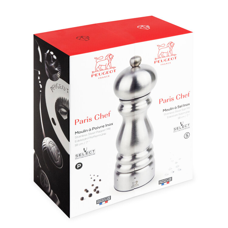 Peugeot Peugeot Paris Chef zoutmolen 18 cm, RVS, u'Select
