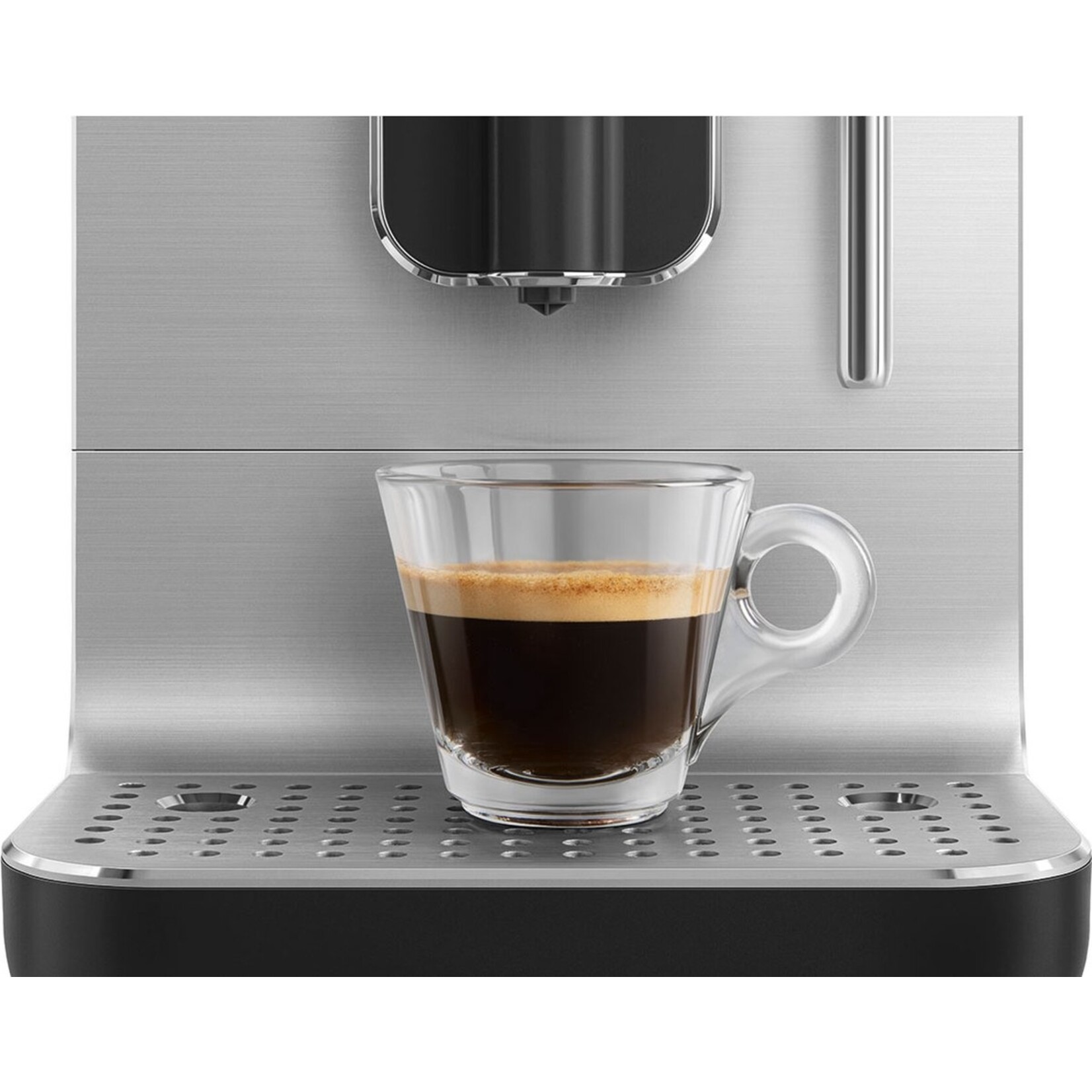 SMEG SMEG espressomachine medium, mat zwart, met stoomfunctie, BCC12BLMEU