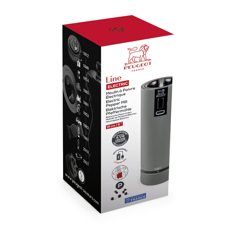 Peugeot Peugeot Line pepermolen 15 cm, aluminium, u'Select