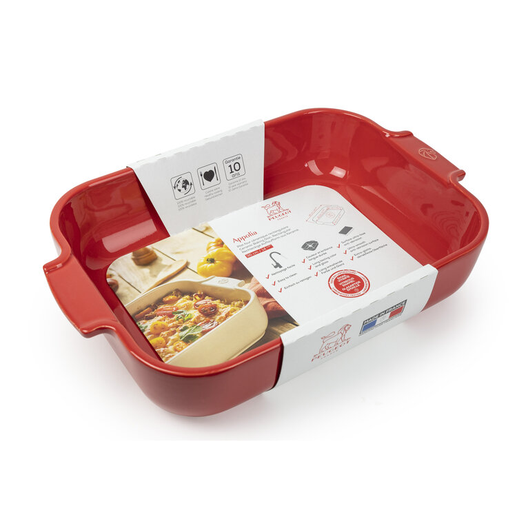 Peugeot Peugeot Appolia ovenschaal 36 cm, rood, rechthoek