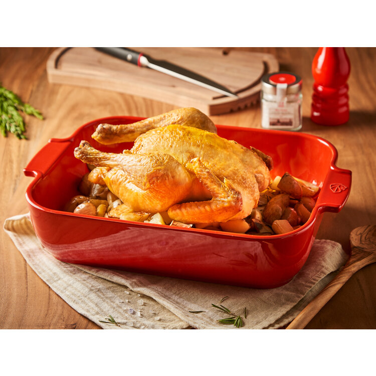 Peugeot Peugeot Appolia ovenschaal 36 cm, rood, rechthoek