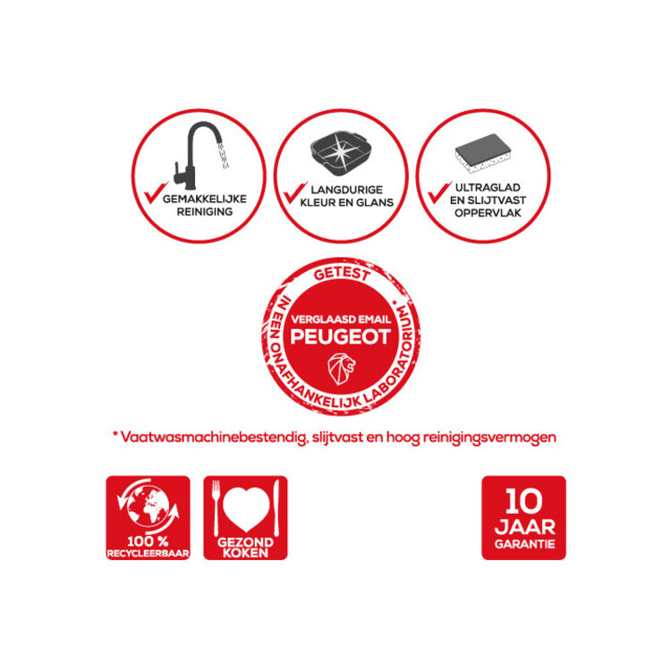 Peugeot Peugeot Appolia ovenschaal 32 cm, blauw, rechthoek